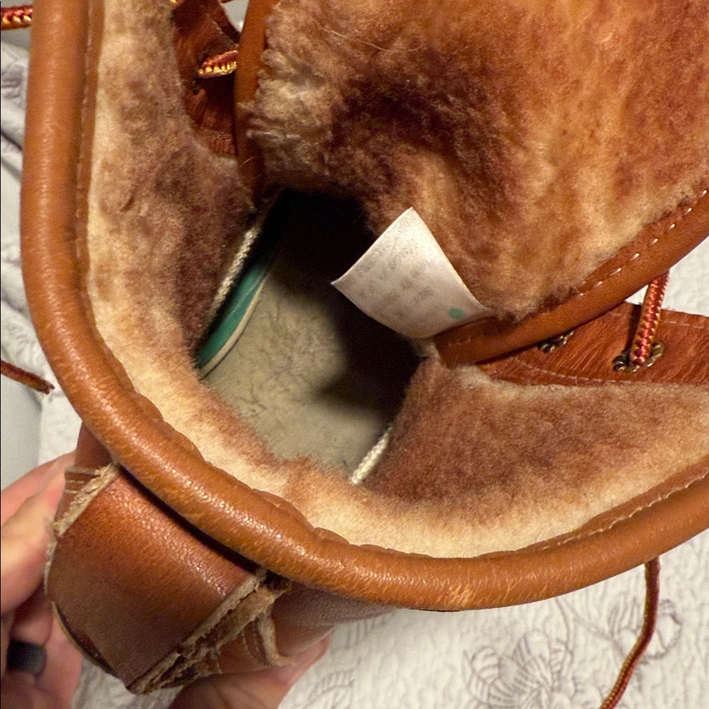 L.L. Bean Tan and Brown Lace-Up Boots - Picture 15 of 16